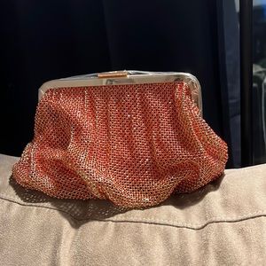 Beaded Crossbody Bag with Clasp